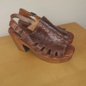 Bed Stu Sandals Fontella Slingback Platform Heels